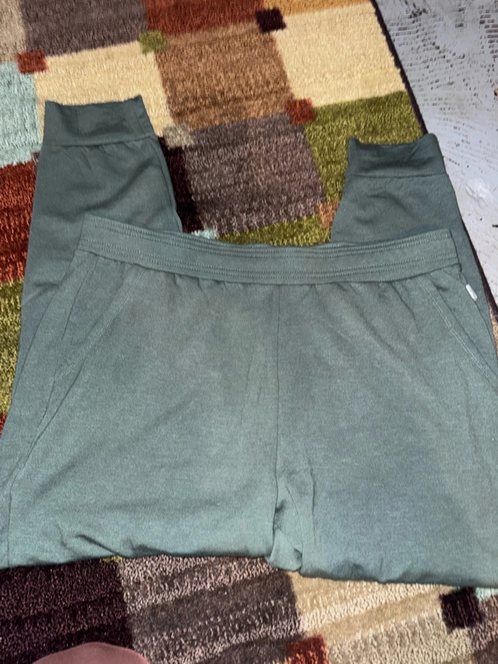 Eddie Bauer Sage Green Straight-Leg Pull-On Pants